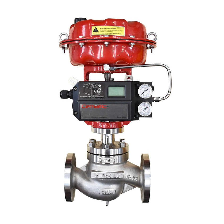 Válvula de Control Acero Inoxidable 316 Brida ANSI 150