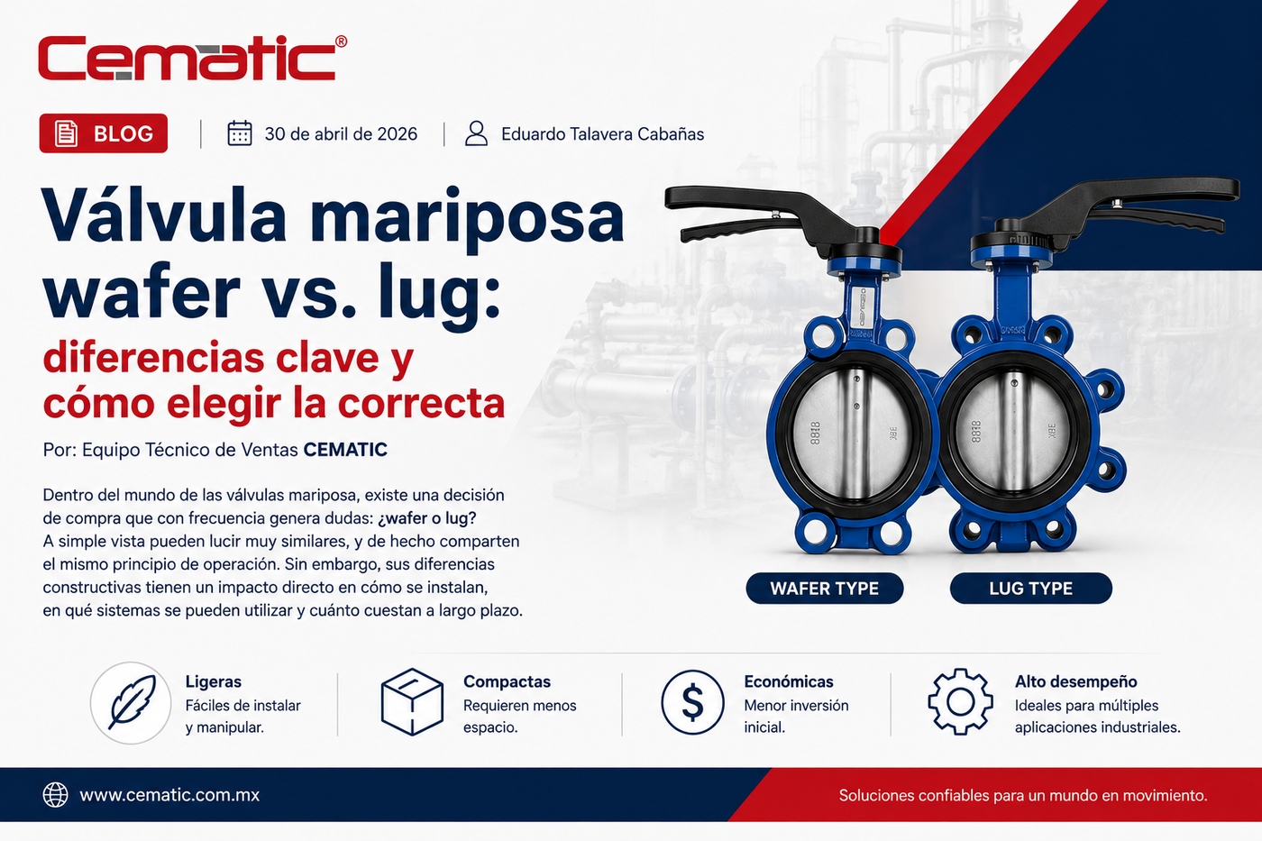 Válvula mariposa wafer vs. lug: diferencias clave y cómo elegir la correcta