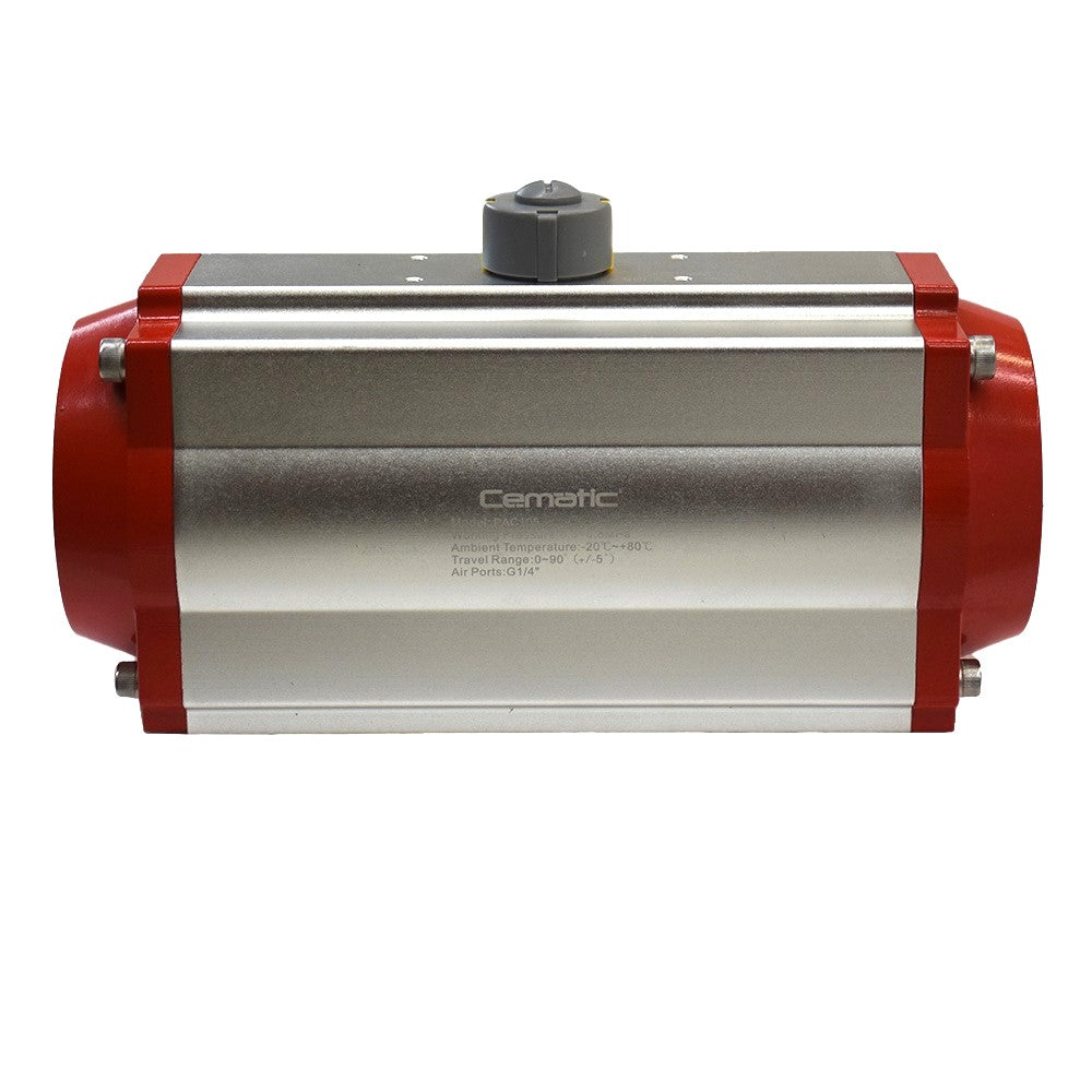 Actuador neumático doble efecto para válvula de bola y mariposa Cematic