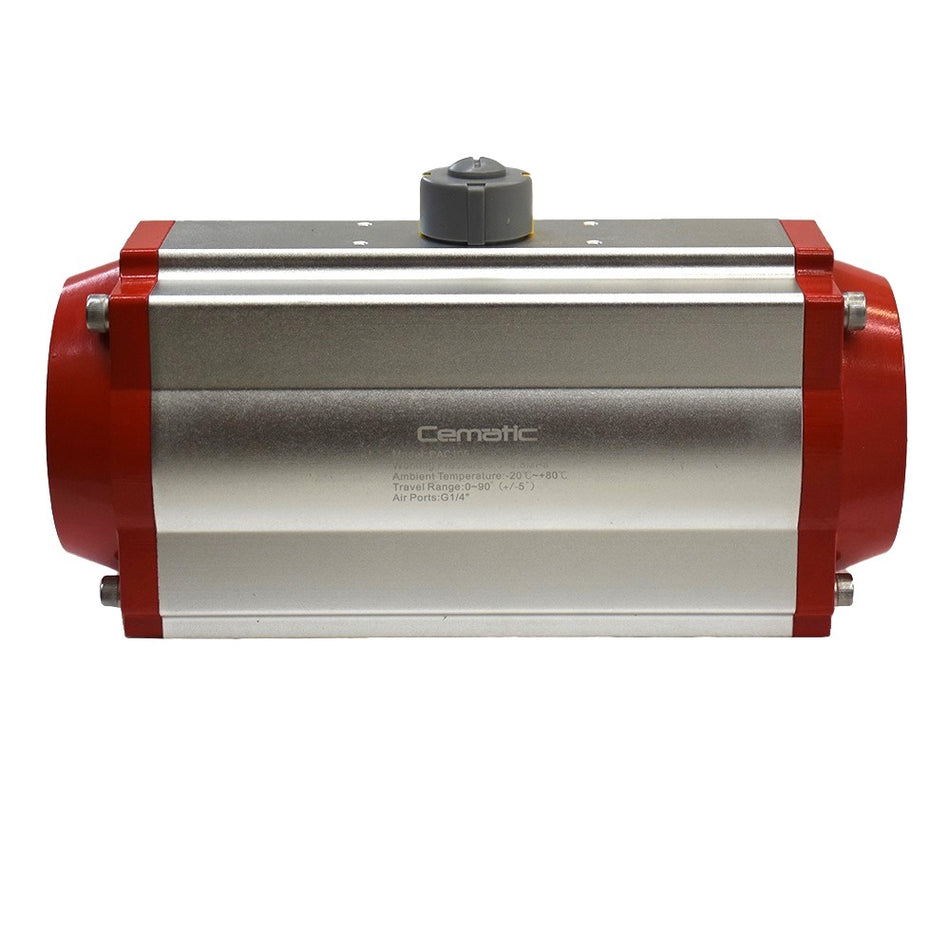 Actuador neumático doble efecto para válvula de bola y mariposa Cematic