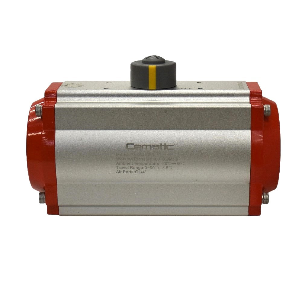 Actuador neumático simple efecto para válvula de bola y mariposa Cematic