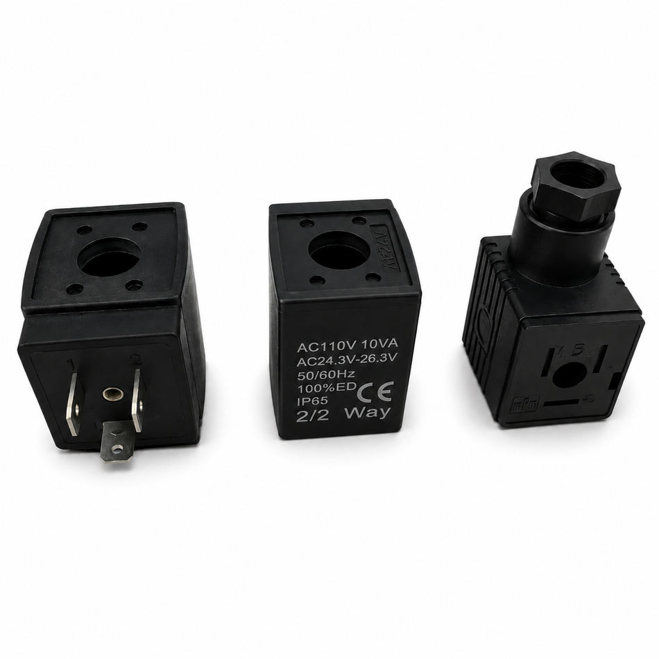 Bobina para Válvula Solenoide 22 mm | Clase B y H | 24V/110V/220V