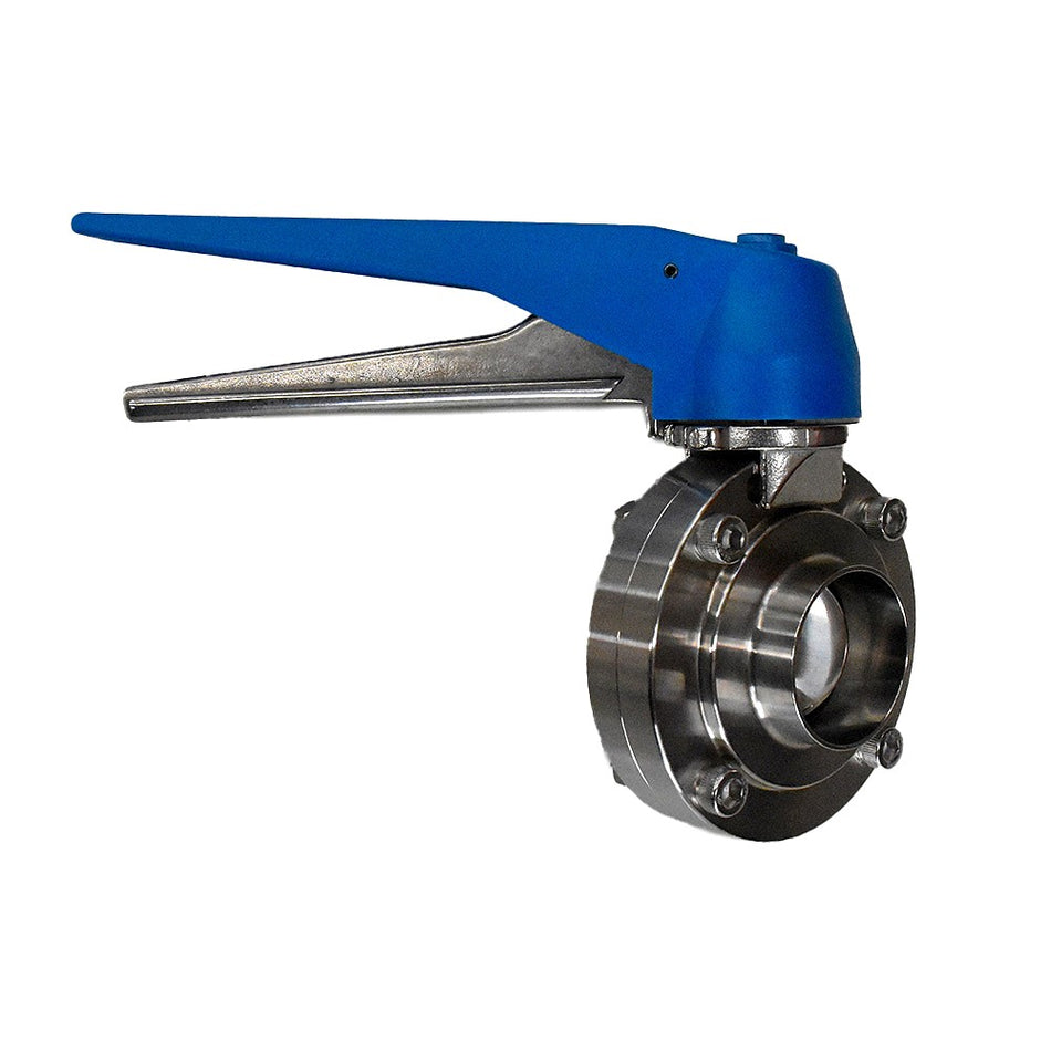 SS 316L Weldable Hygienic Butterfly Valve