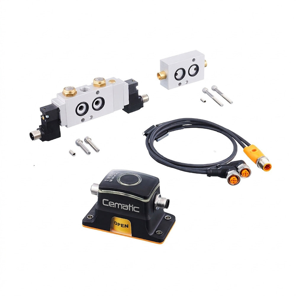 Kit de automatización proporcional para válvula doble efecto con posicionador IO-Link – Cematic