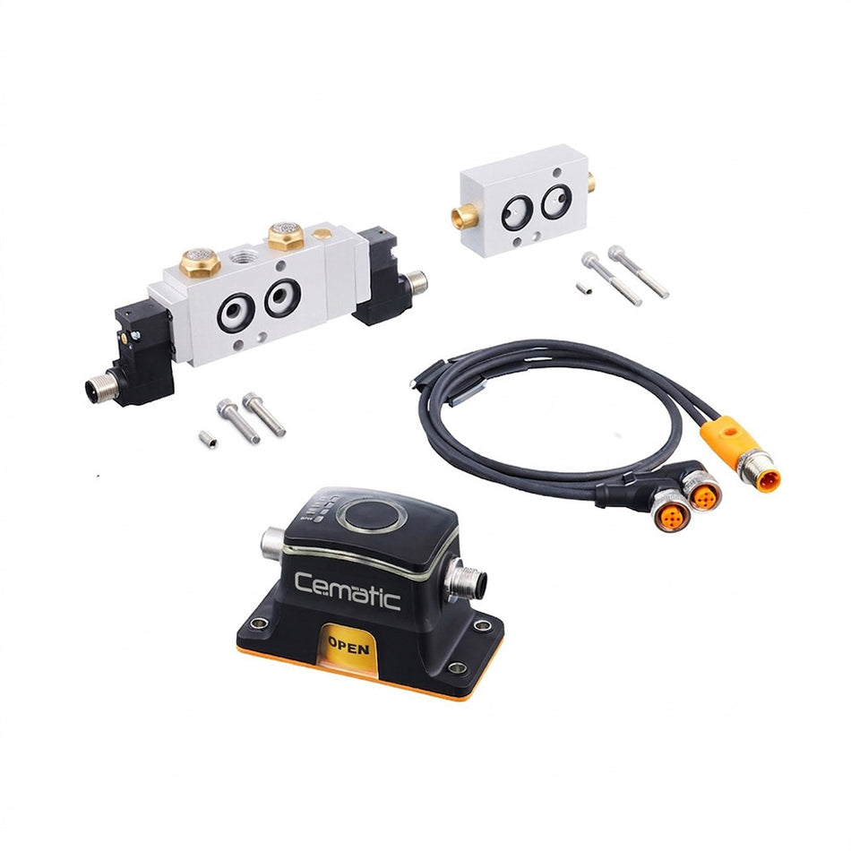 Kit de automatización proporcional para válvula simple efecto con posicionador IO-Link – Cematic