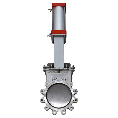 válvula de cuchilla lug SS316 actuador neumático 10 pulgadas Cematic