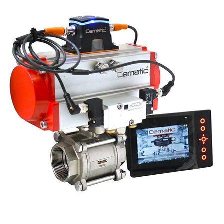 Kit de automatización con PLC integrado para actuador neumático de válvulas – Cematic®