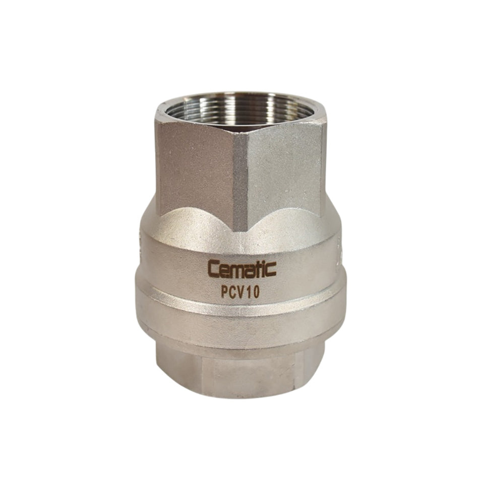 Válvula Check Vertical Roscada NPT Acero Inoxidable 316 | 1000 psi | PTFE