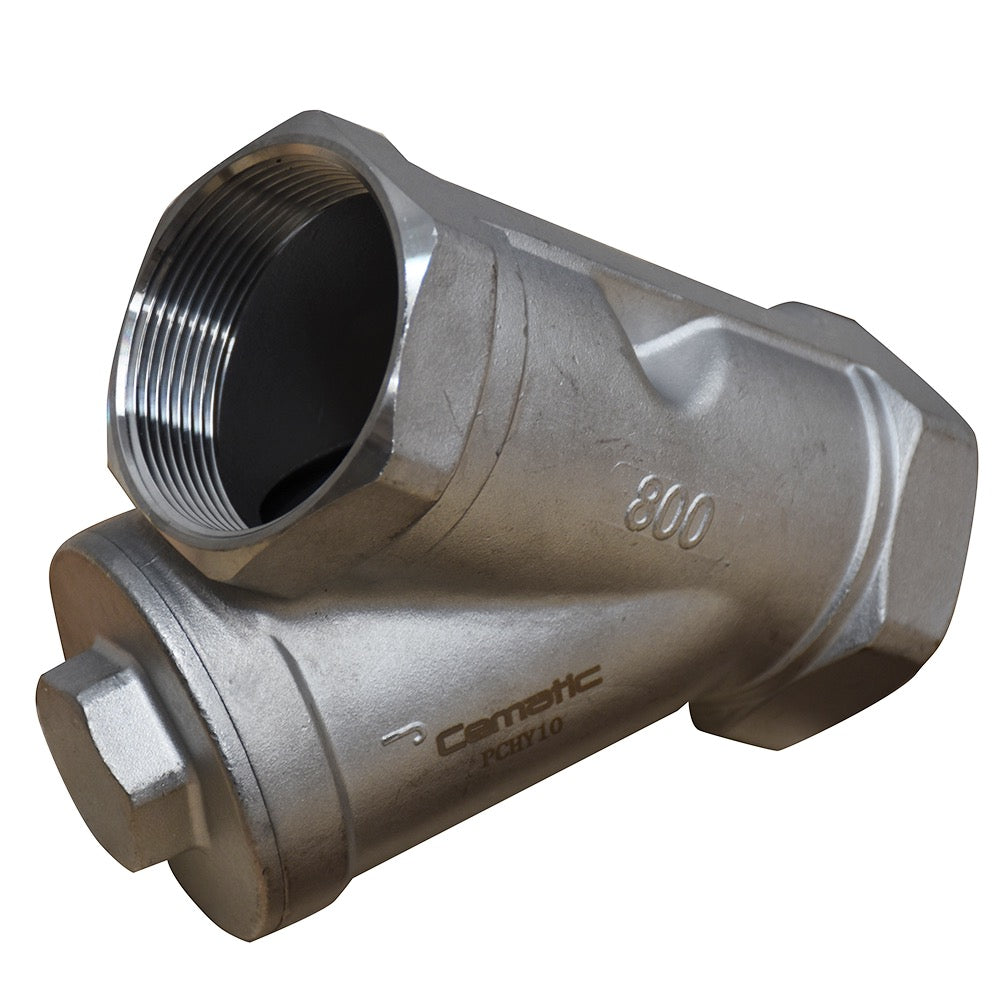 Check Vertical Válvula Check Vertical en Y Roscada NPT Acero Inoxidable 316 – Cematic