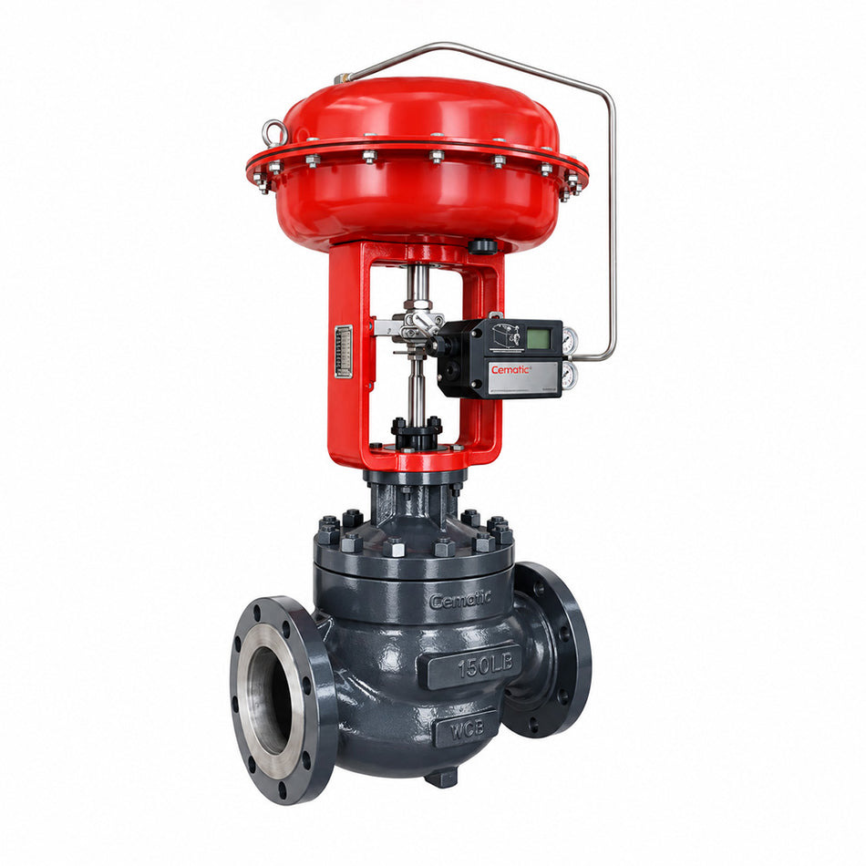 Válvula de Control Tipo Globo WCB | Brida ANSI 150 | Agua, Vapor, Petróleo y Gas