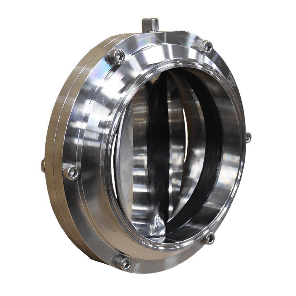 Válvula mariposa clamp higiénica EPDM 8 pulgadas acero inox 316L Cematic