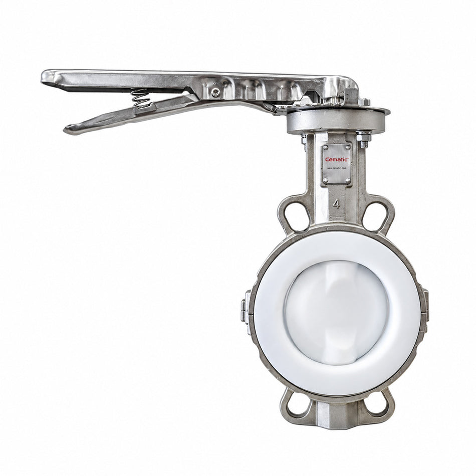 Válvula de Mariposa Wafer SS316 | Disco SS316 Recubierto PTFE | Mayor Resistencia Química