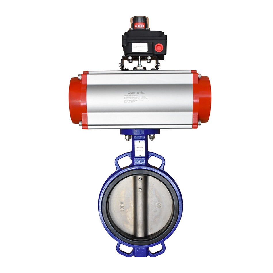 Wafer Butterfly Valve EPDM Seat with Pneumatic Actuator