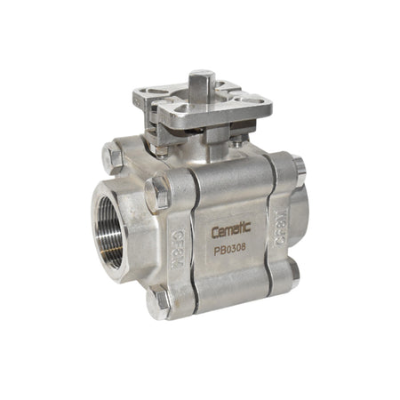 Válvula de bola acero inoxidable alta presión 3200 WOG - Cematic