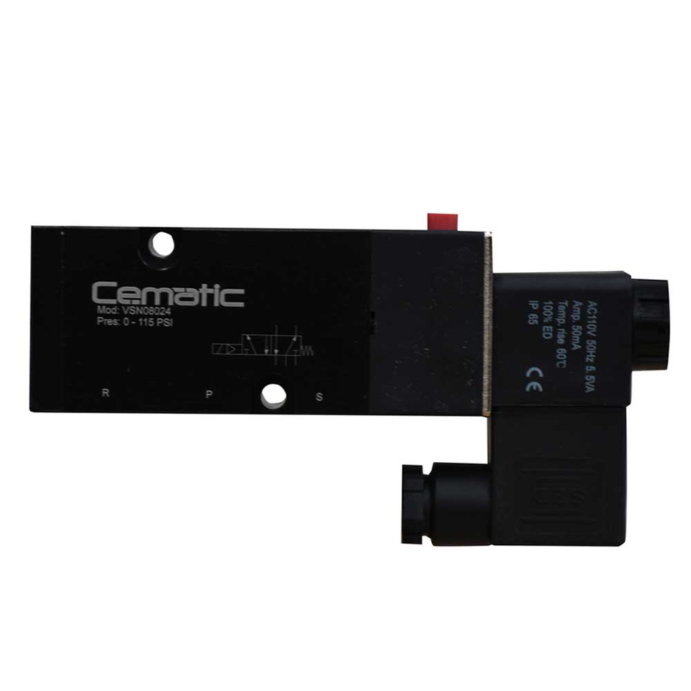 válvula direccional 5/2 simple bobina NAMUR aluminio control neumático - Cematic