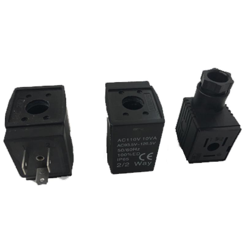 bobina para válvula solenoide 22mm clase B H 24VDC 110VAC 220VAC cuerpo plástico – Cematic®