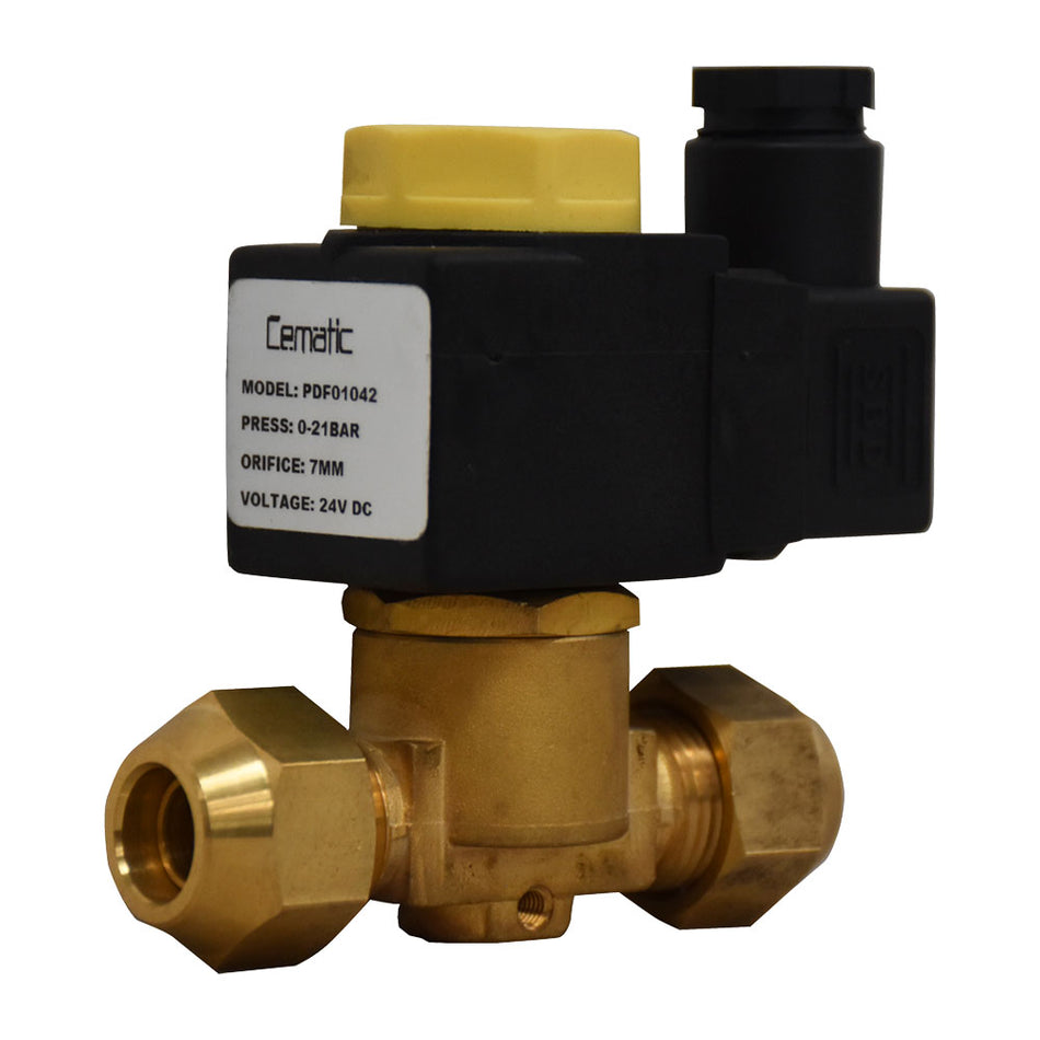 Válvula solenoide para freón bronce acción directa conexión Flare – Cematic